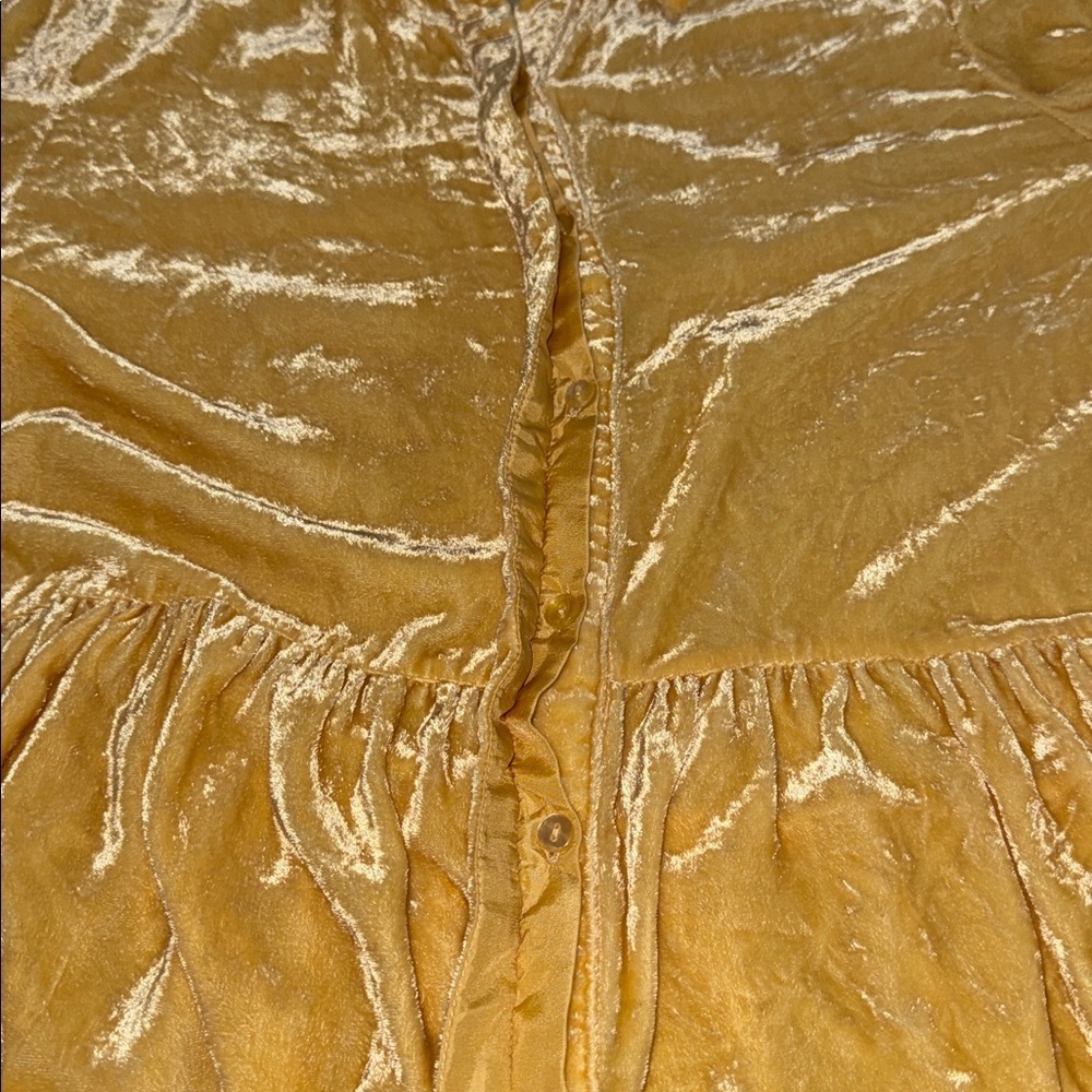 Sundance Silk Velvet Button Front Top - Picture 10 of 11